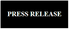 Text Box:  
PRESS RELEASE
